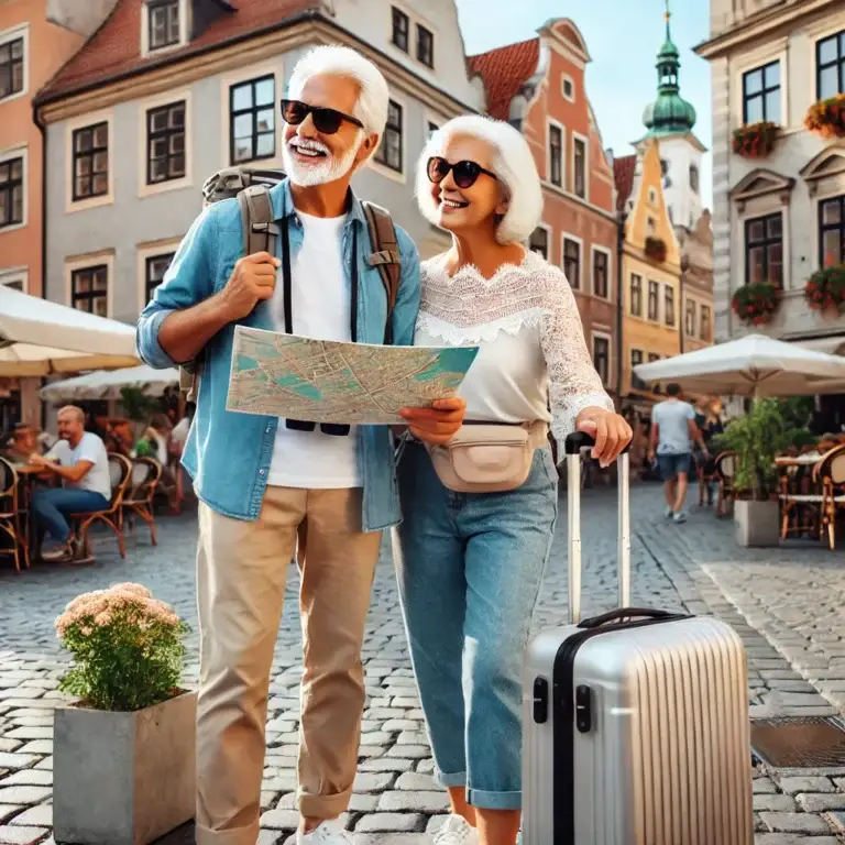 2 people using Travel Safety Tips for Seniors