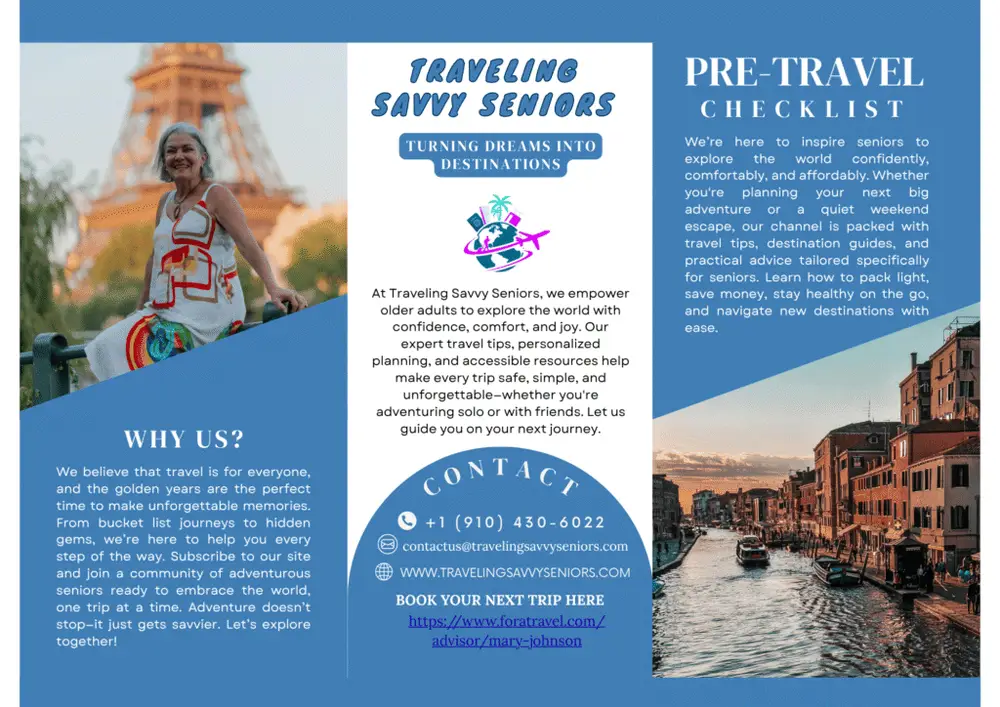 Pre-travel checklist cover