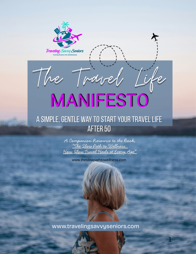 The Travel Life Manifesto free guide for adults 50 plus